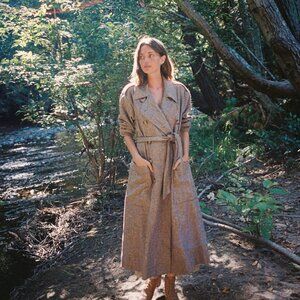 Christy dawn Marlow Trench Tobacco Specks Medium